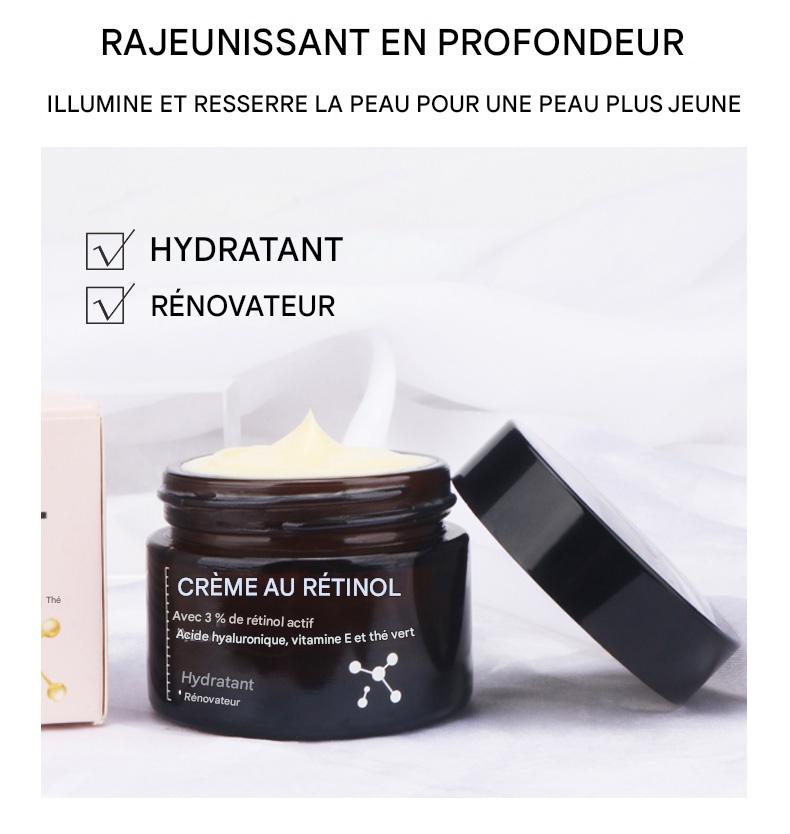 Crème Visage Rétinol Acide Hyaluronique – Anti-Âge & Éclat Quotidien