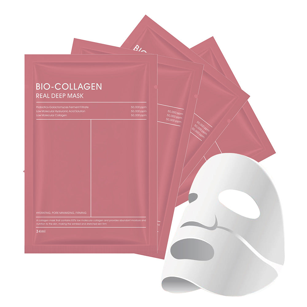 Masque Visage Collagène Tissu – Soin de Nuit Anti-Rides & Liftant