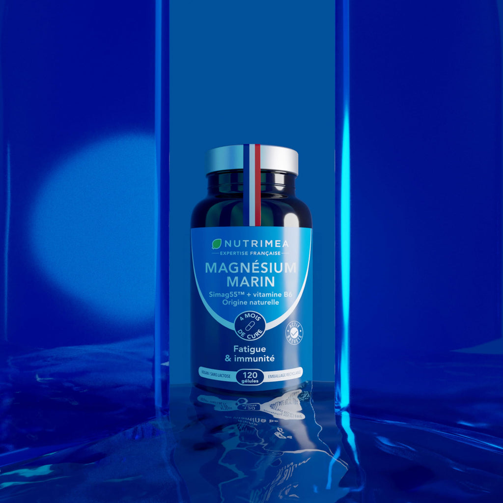 Magnésium Marin et Vitamine B6 – 120 Gélules Nutrimea