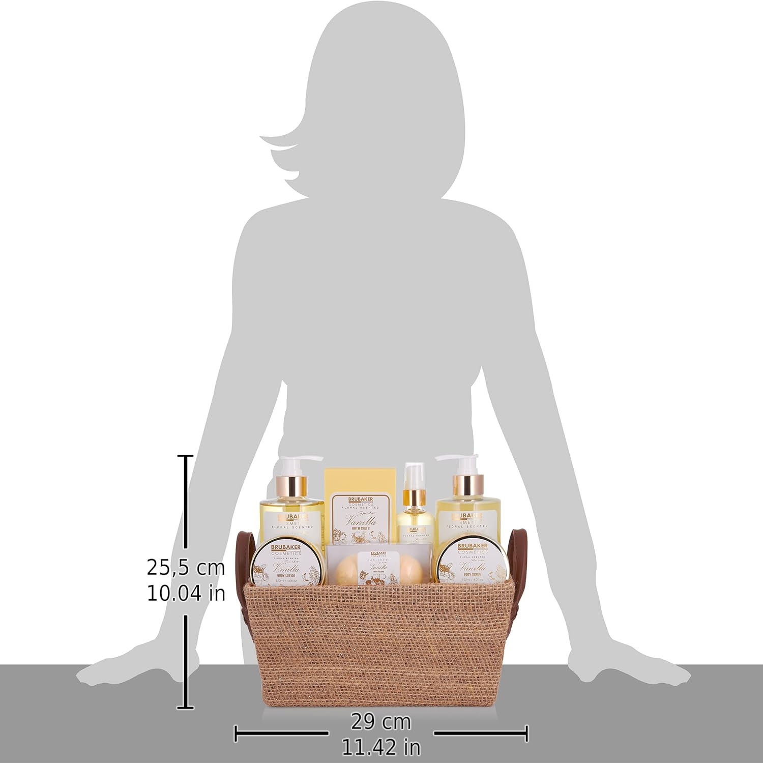Coffret Bain et Douche – 9 Pièces Vanille Rose Menthe