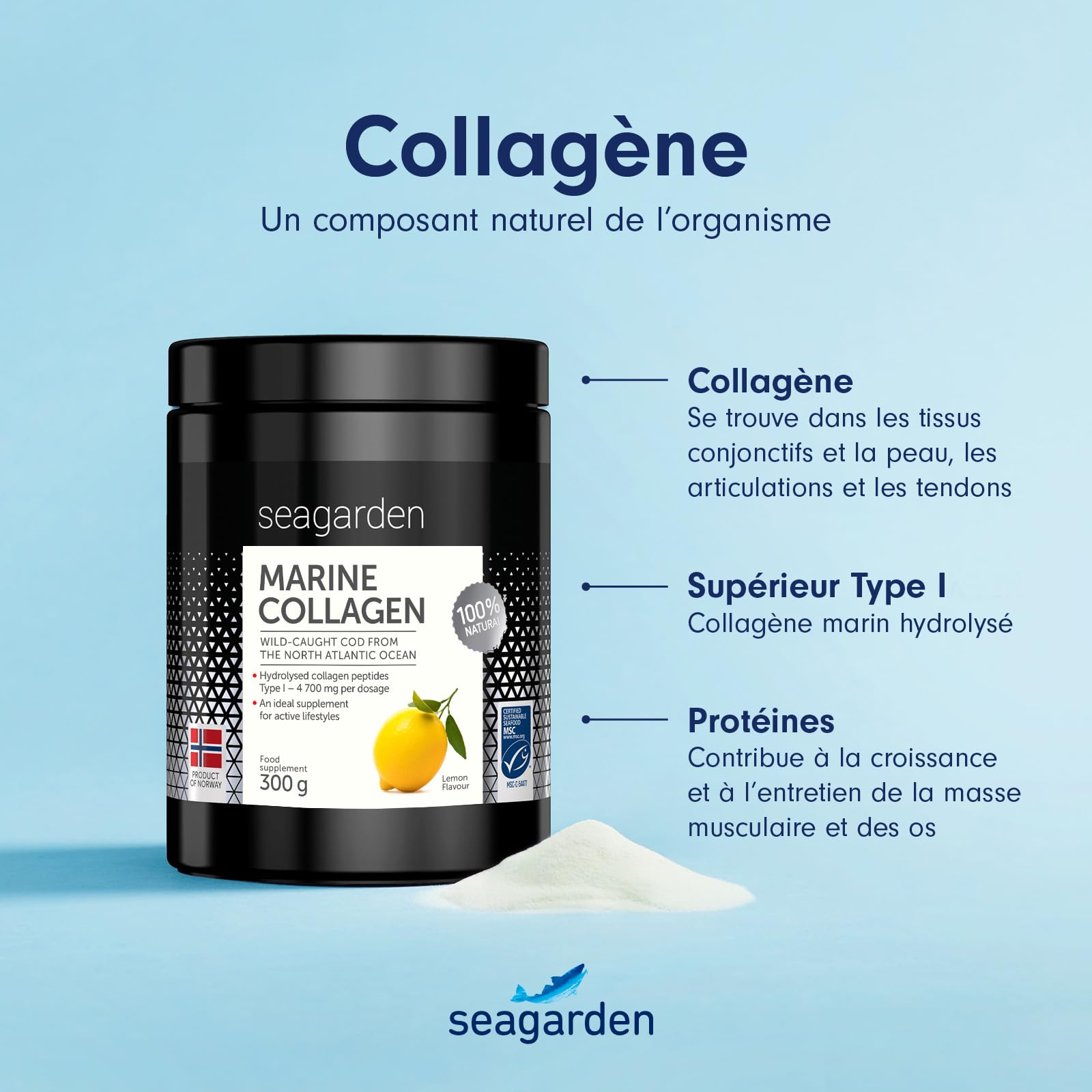 Collagène Marin en Poudre beauté quotidienne