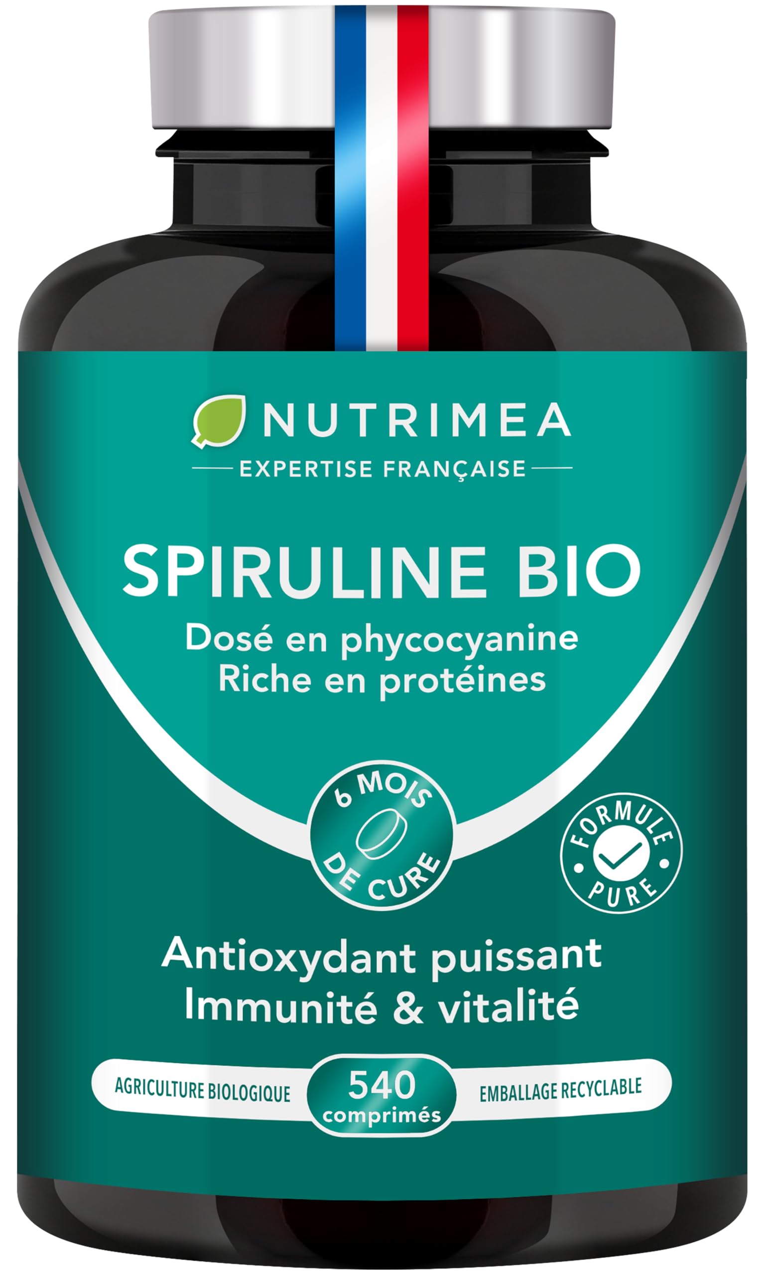 Spiruline Bio 180 Comprimés spiruline biologique