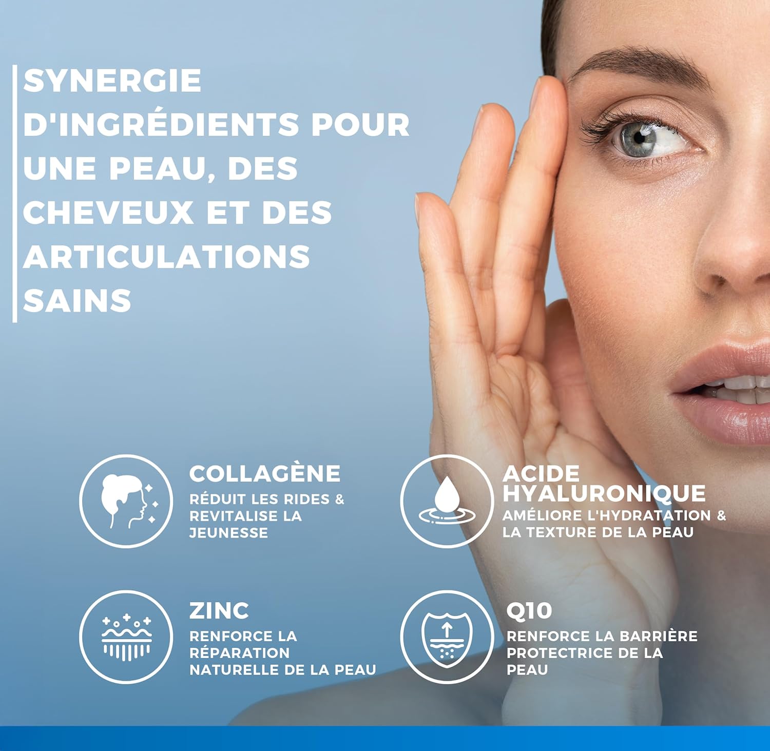 Complément Collagène Acide Hyaluronique Vitastrong