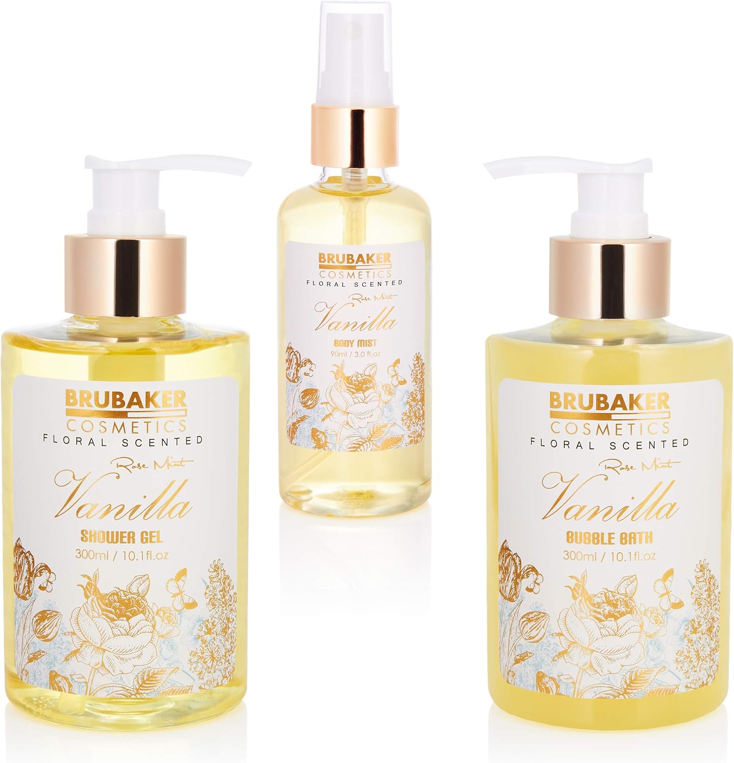 Coffret Bain et Douche vanille rose menthe