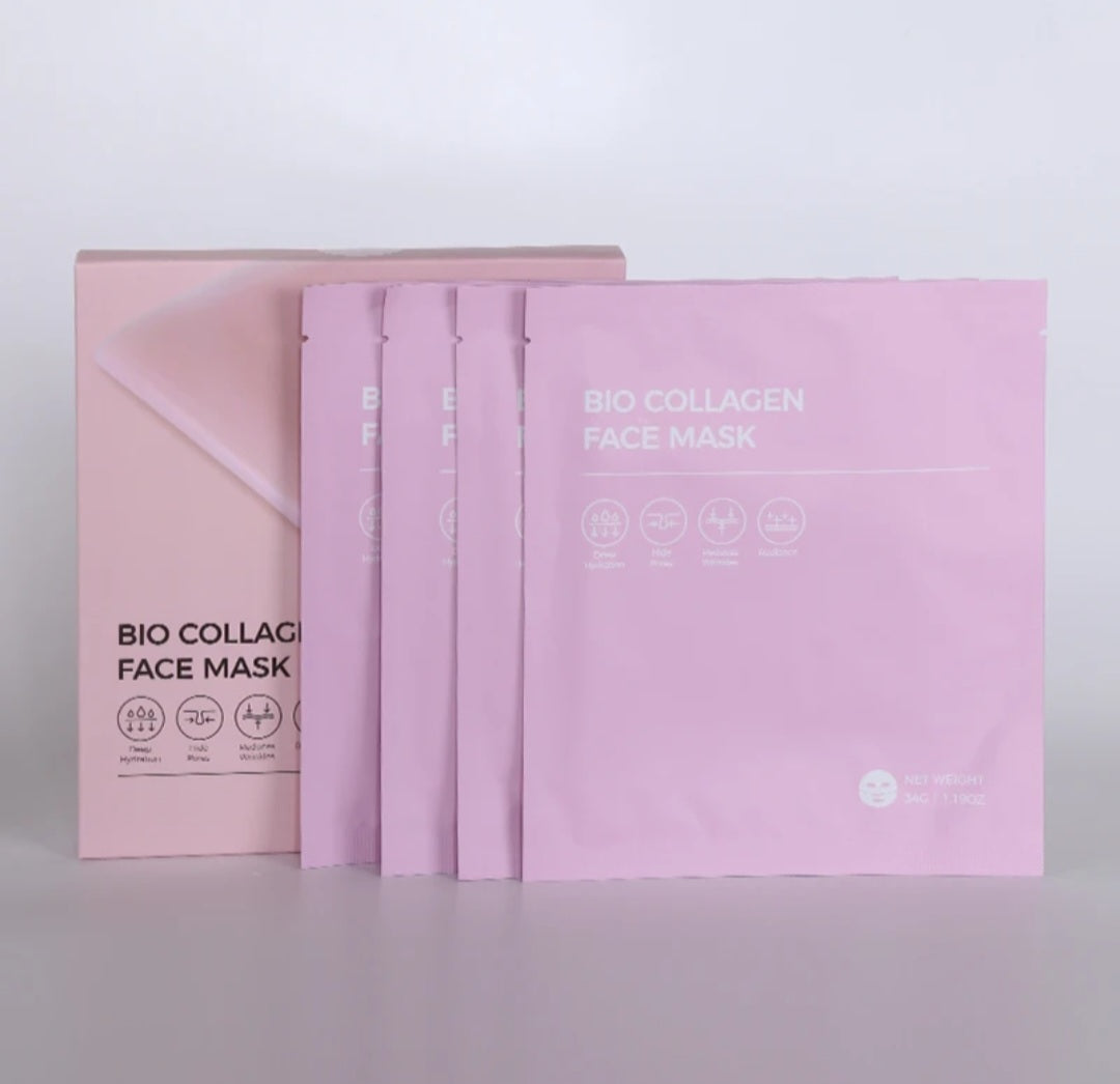 Masque Visage Collagène Tissu – Soin de Nuit Anti-Rides & Liftant