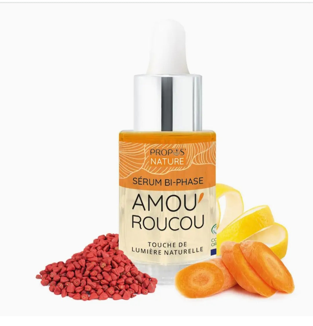 Sérum Visage Bio Roucou – Soin Éclat Naturel Teint Lumineux 30 ml