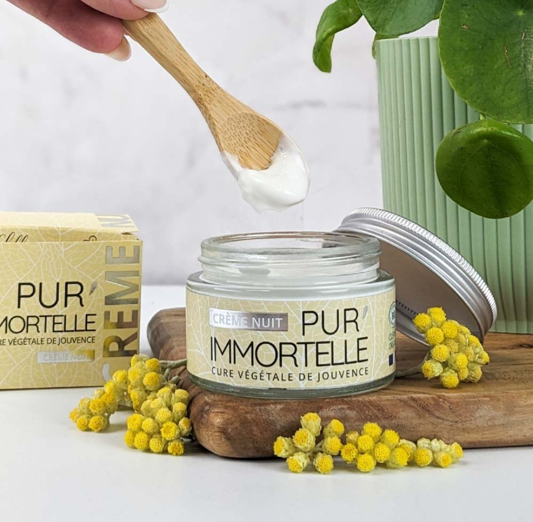 Crème de Nuit Bio Immortelle soin hydratant