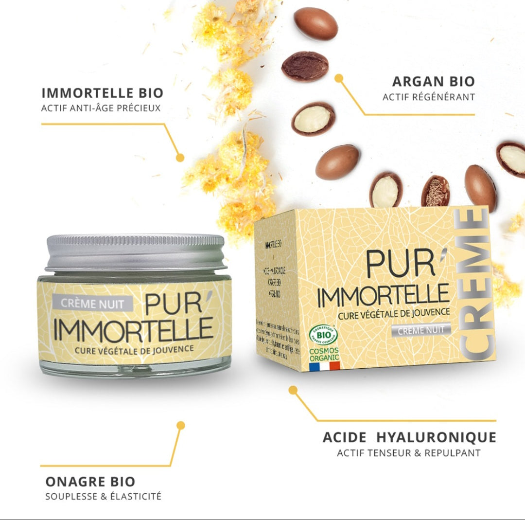 Crème de Nuit Bio Immortelle 50 ml