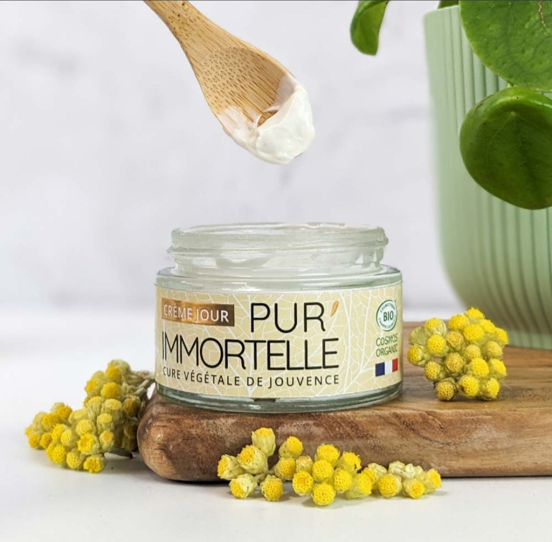 Crème de Jour Bio Immortelle hydratation quotidienne